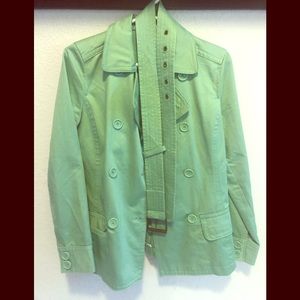 Gap belted twill pea coat